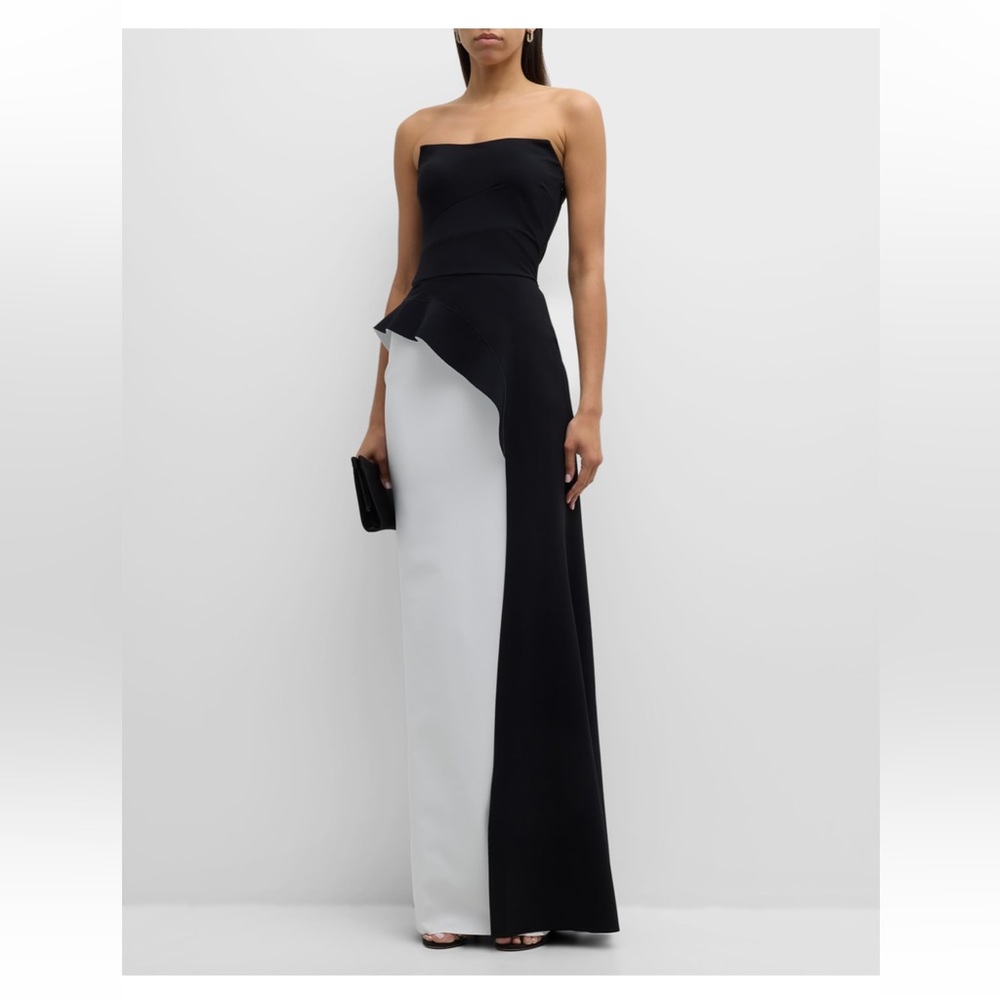 Chiara Boni La Petite Robe
Strapless Two-Tone Column Gown
